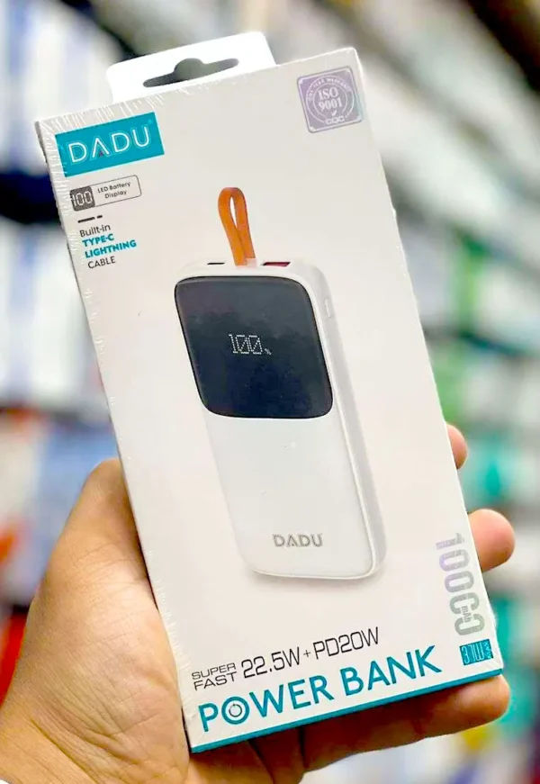 باور بانك DADU شاحن سريع PD 22.5W شاحن سريع PD شاشة LED TYPE-C